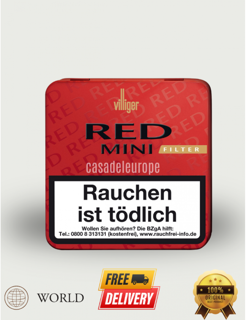 Villiger Red Mini Vanilla 3"3/16 * 21