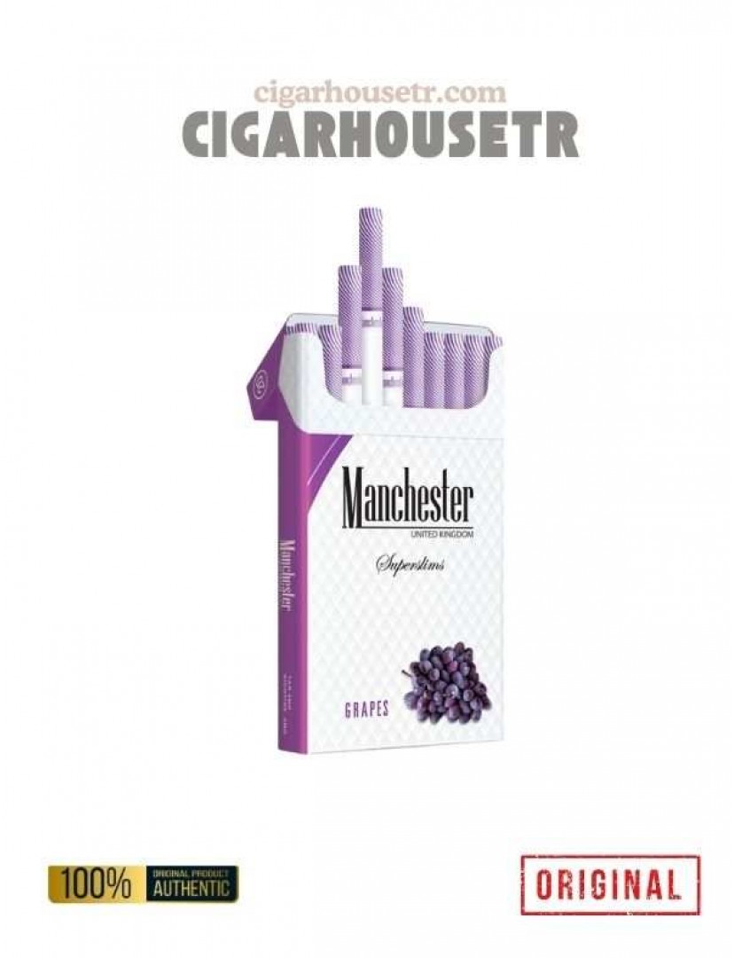 manchester superslims grape sigara