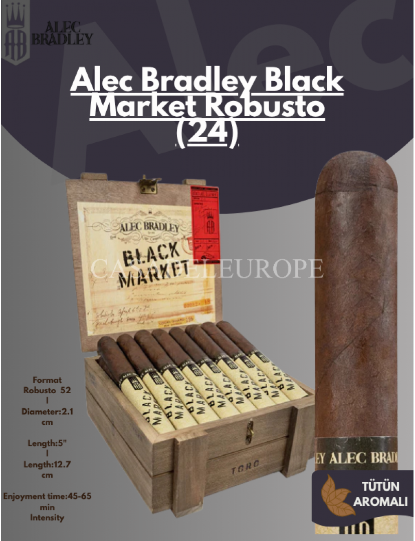 Alec Bradley Black Market Robusto 5"1/4 * 52 