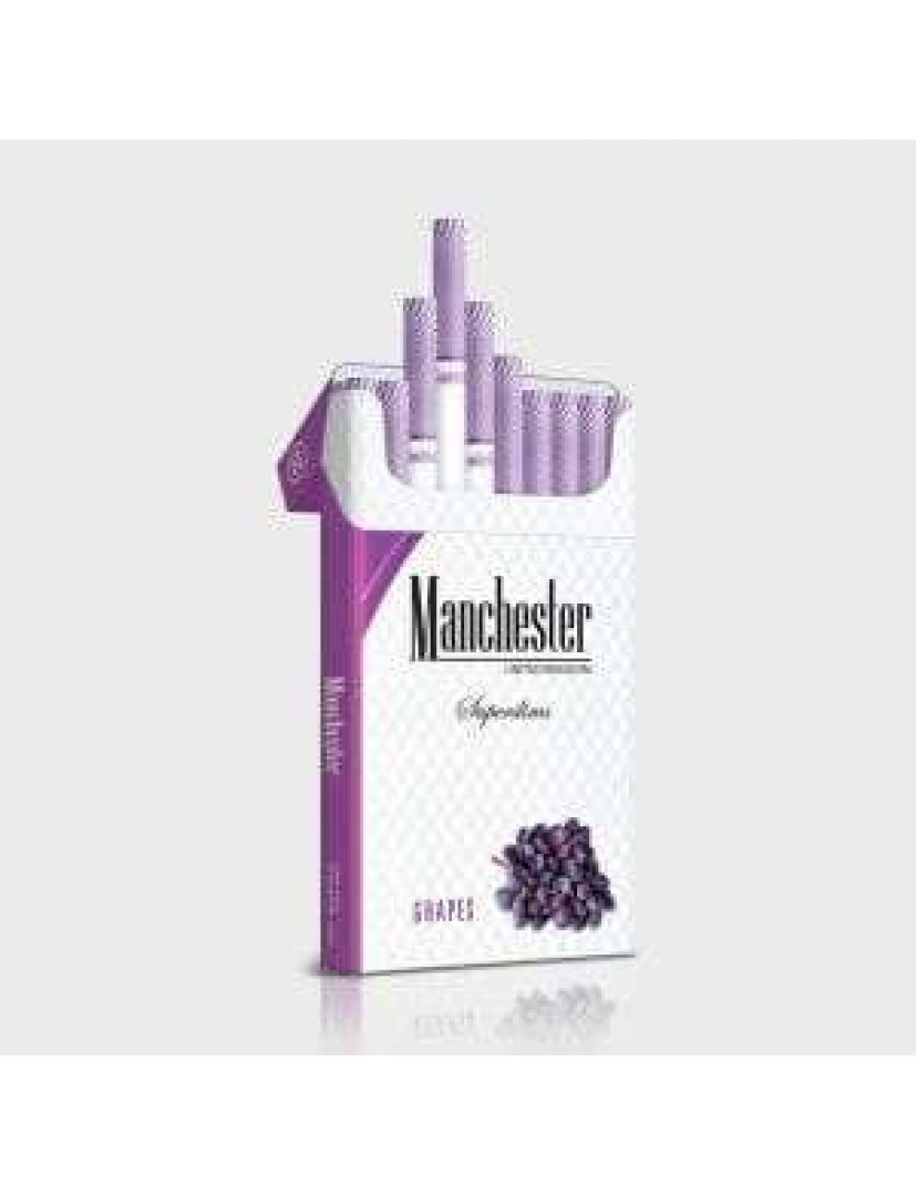 manchester superslims grape sigara