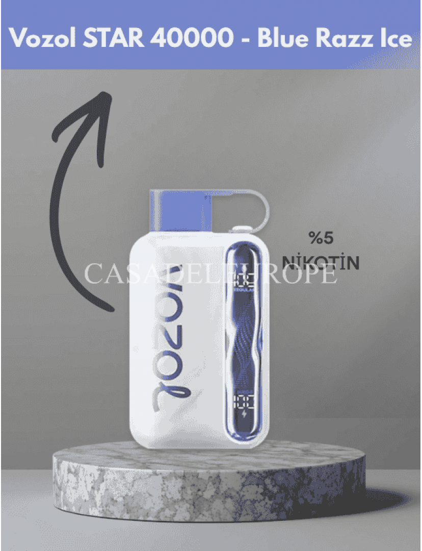 Vozol Star 40000 Blue Razz Ice
